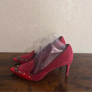 TORY BURCH Monroe Red Suede Pump